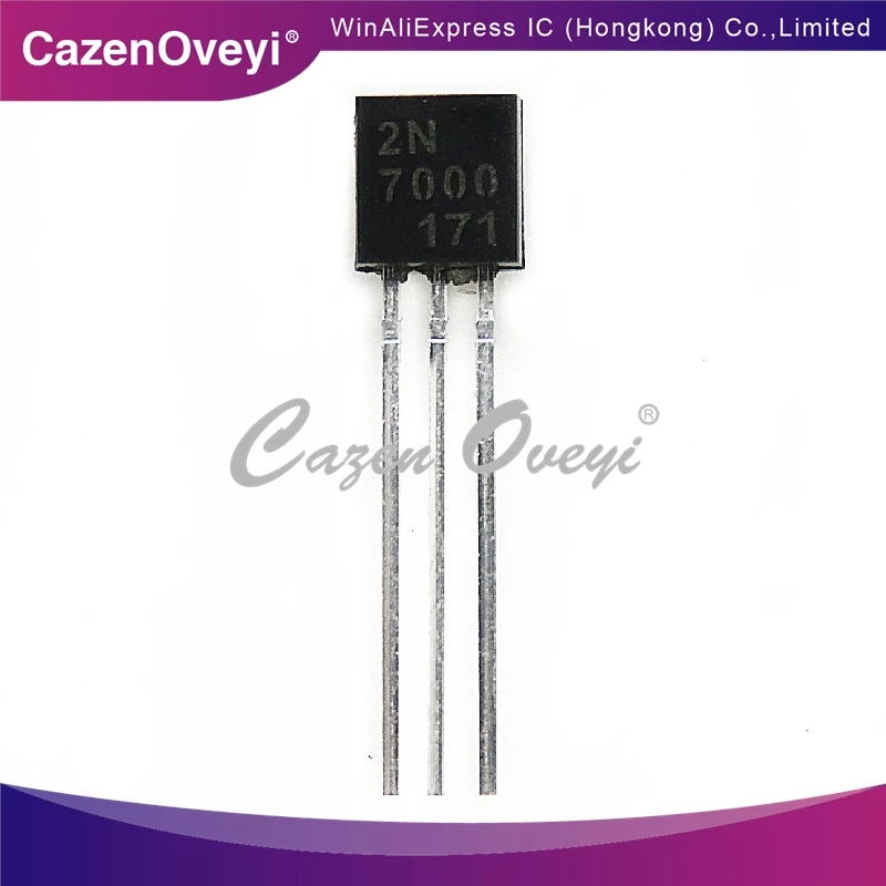 20 Pz/Lotto 2 N7000 To92 Mosfet Di Segnale Piccolo 200 Mamps, 60 Volt N-Channel To-92 Nuovo In Magazzino