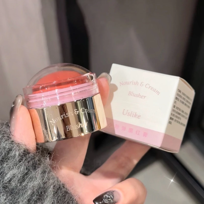 Creamy Purple Blush Stick Soft Face Blusher Cream Korean Make Up Peach Pink Cheek Tint Brightening Contouring Shadow Cosmetics 3