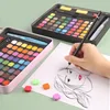 36/48/60/72 Acuarelas Colors Watercolor Set Solid Pigment Paint 예술용품 Professional Art Supplies Draw With Paintbrush Fountain Pen 3