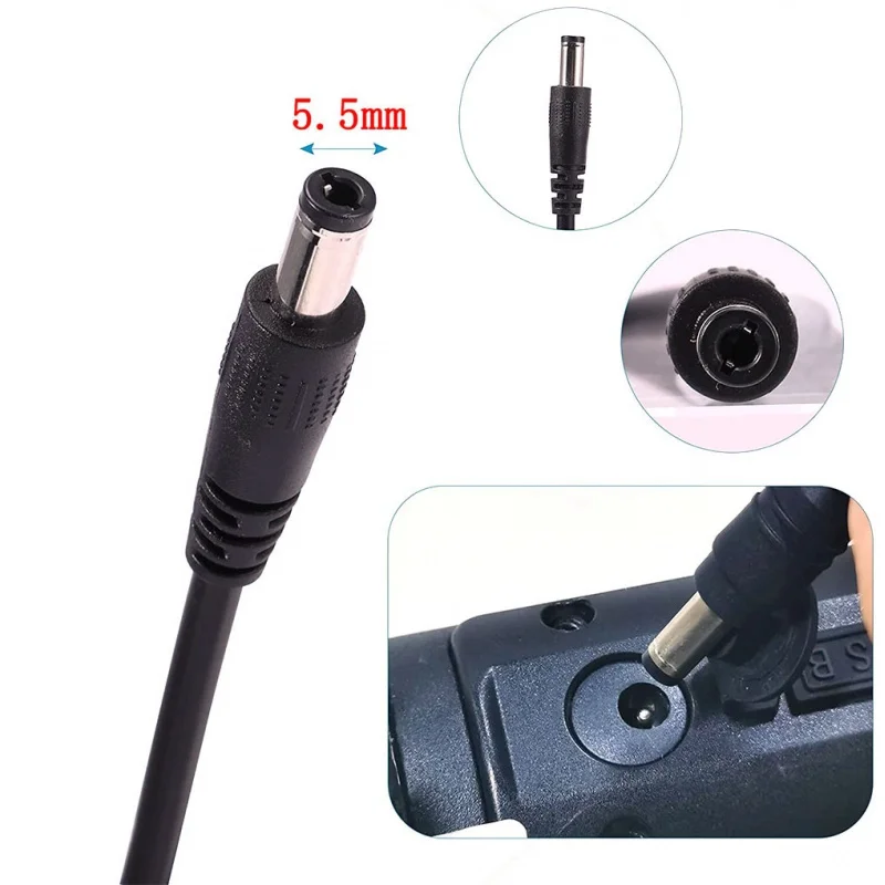 Adattatore Di Alimentazione Per Caricabatteria Agli Ioni Di Lio Da 12,6 V 10 A 5 A Per Pacco Al Lio Ricaricabile A 3 Corde Da 11,1 V 12 V 12,6 V DC 2,1 Mm X 5,5 - Foto 2