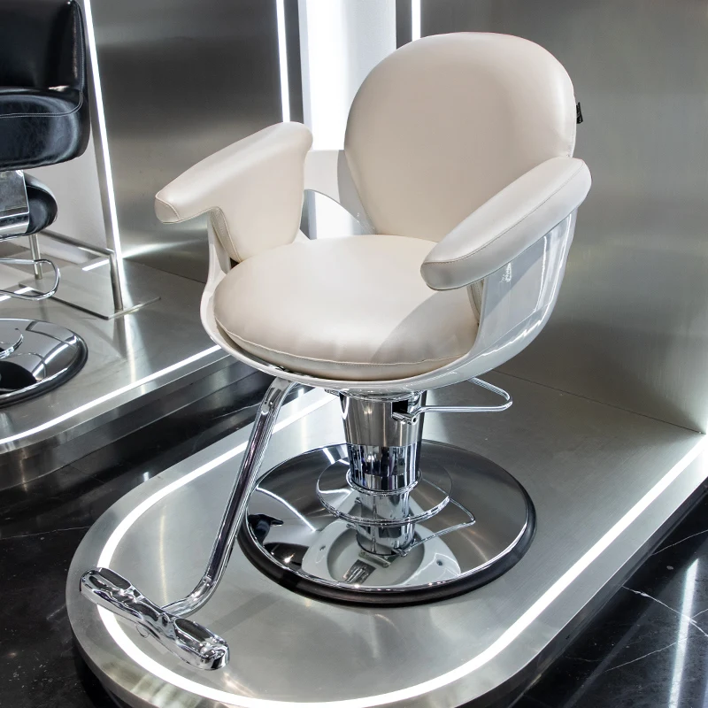 Makeup Hairdressing Vintage Barber Chair Esthetician Reclining Footrest Hydraulic Bar Stools Manicure Cosmetic Stuhl Furniture