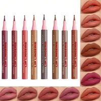 Crayon à lèvres mat, imperméable, Application lisse, résistant aux taches, hydratant, hautement pigmenté, 6 couleurs, maquillage pour le contour des lèvres 3