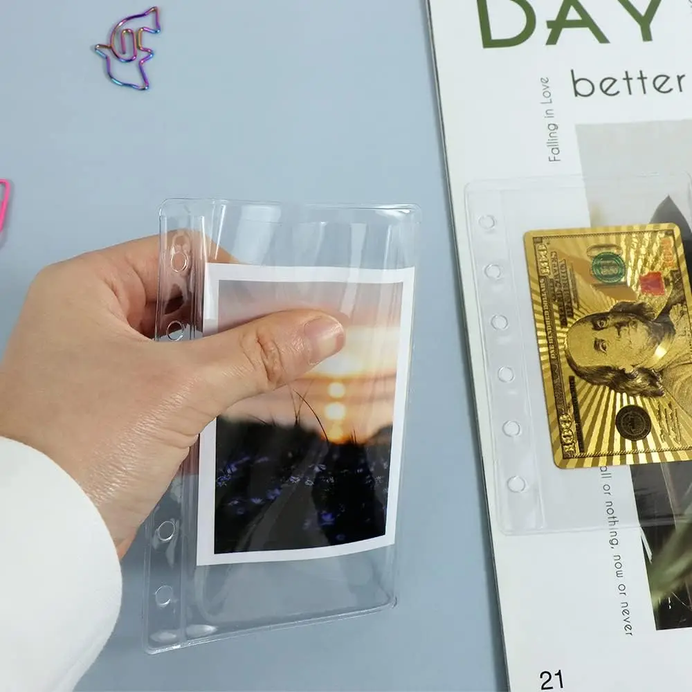 A6 Binder Soft PVC With Bubble 6-ring Mini Binder, 7.6 X 4.92 Inches, 8 X Mini Binder Pocket Zips, 12 X Budget Sheets, 42 X Cash Envelope Category Stickers, 12 X Label