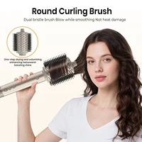 Sèche-cheveux professionnel 5 en 1 à moteur sans balais haute vitesse, ioniseur automatique, bouclage professionnel, air chaud et froid 4