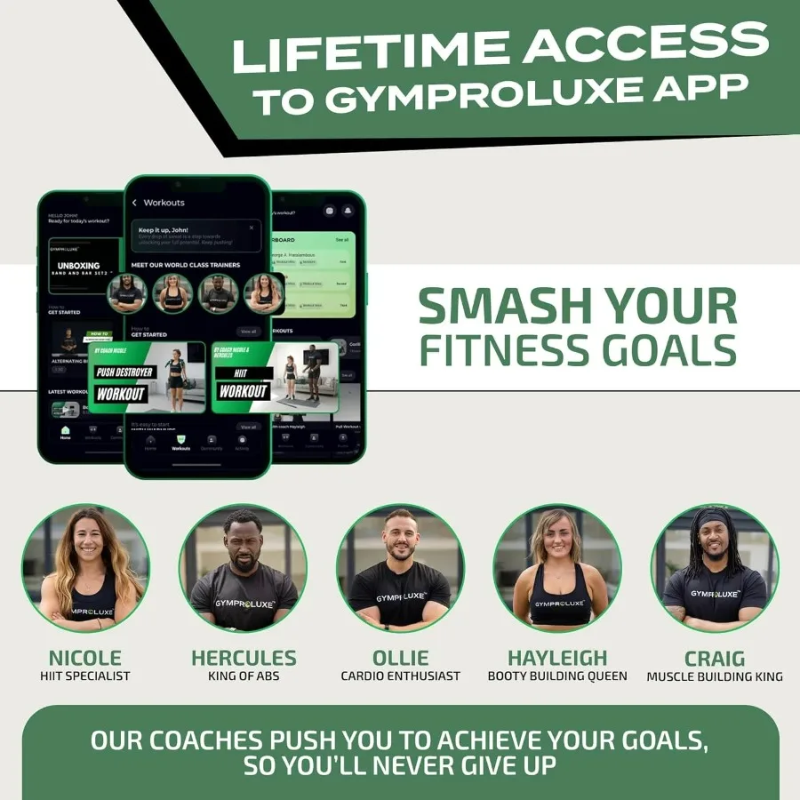 Portable Gym - Resistance Exercise Band Set - 200LBS Resistance Bands for Men & Women - Multi Gym Fitness Equipment & Pilates Ba