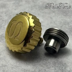 Premium Watch Parts in Silver, Gold, Black, and Rose Gold Finish - Featuring Logo S Watch Crown and Non - Logo S Crown (Big Size S Crown)