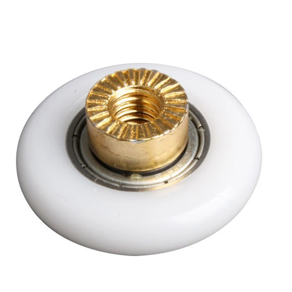 2Pcs shower door rollers door roller replacement shower runner wheels 20/23/25/27mm wheel diameter 5mm hole for shower enclosures steam cabins sliding door roller shower room rollers