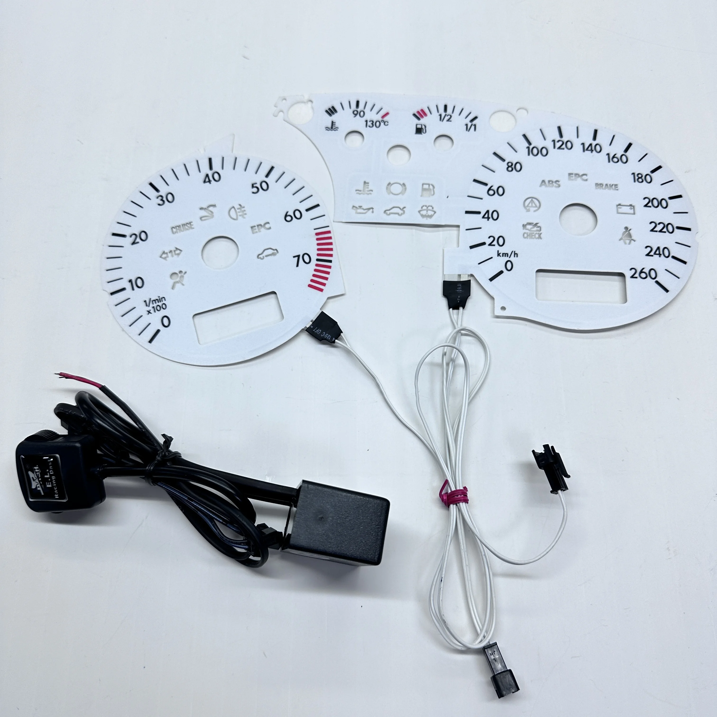 Stock Clearance EL Gauge Plasma Dial for VW Golf MK4 Full Face Glow 260KM 7000 RPM