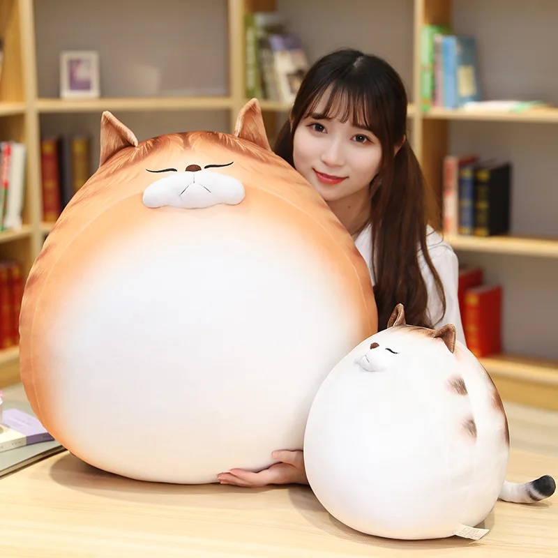 

Cute Fat Cats Plush Toys Stuffed Animal Cats Doll Soft Pillow Seat Cushion Gift for Kids Girls Baby