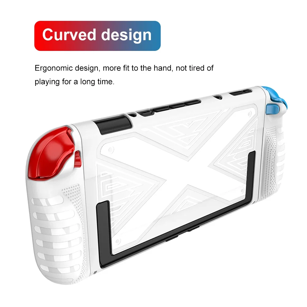 TPU+PC Case Ergonomic Handle Grip Cover Shockproof Anti-Drop Full Protective Shell Anti-Slip for Nintendo Switch 2