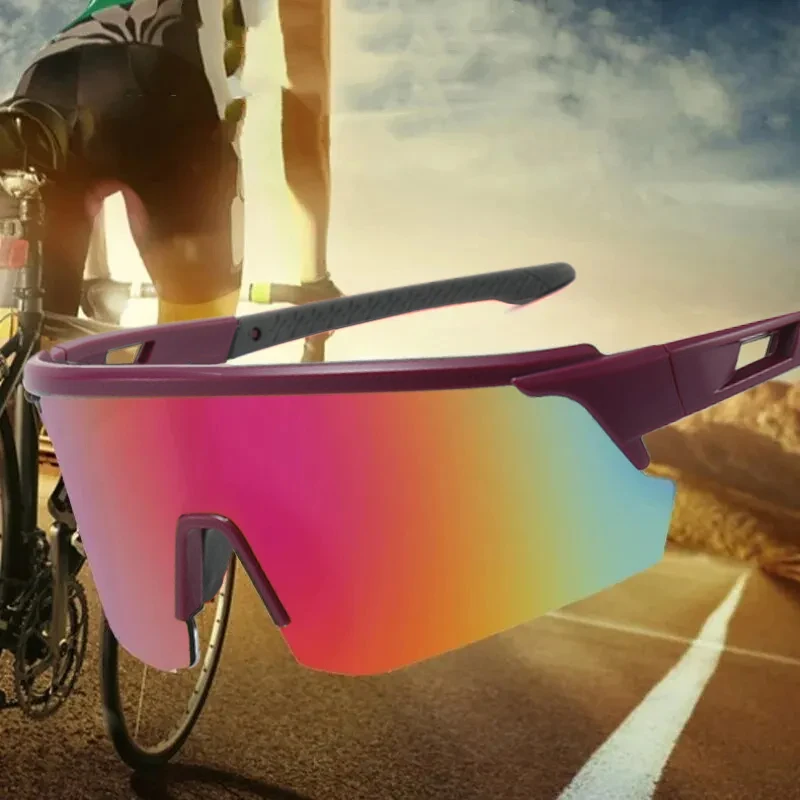 Color-Changing Cycling Sunglasses Men And Women Outdoor Uv Windproof Dustproof Bicycle Sports Goggles