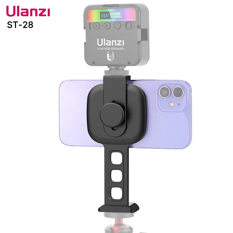 

VIJIM Ulanzi ST-28 Magsafe Phone Mount Holder for iPhone12/13 Mini/Pro/Max Vertical Shooting Tripod Mount for Video Light Mic