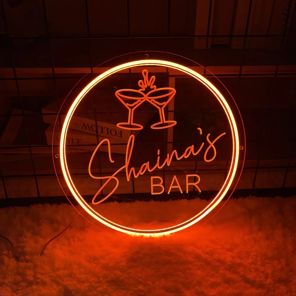 

Customizable Shaina‘s Bar Neon Sign Engrave Personal Pub Beer Signage For Bar Night Party Wall Neon Light Room Decors Aesthetic