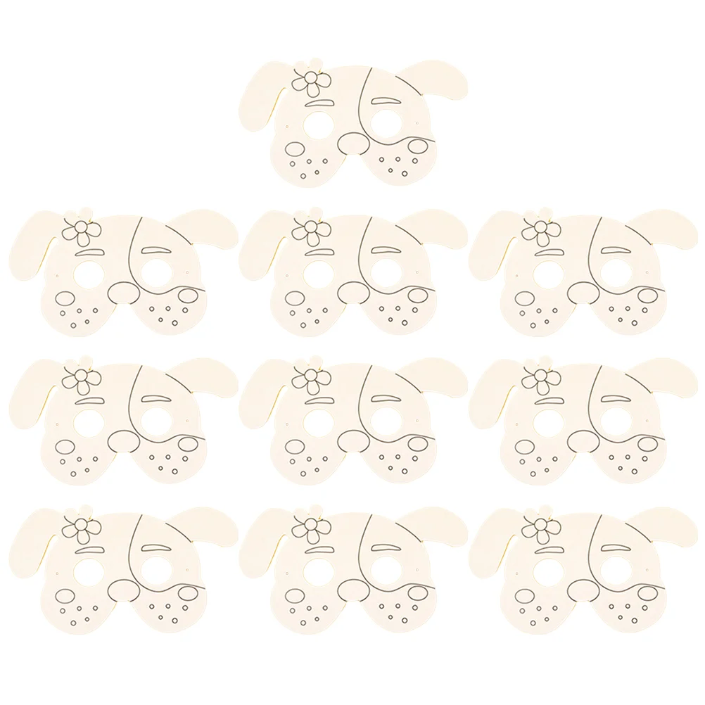 

Blank DIY Paper Craft Paper Party Masquerade Decorating Party Costume Kids Painting Craft Toys ( ) 10pcs