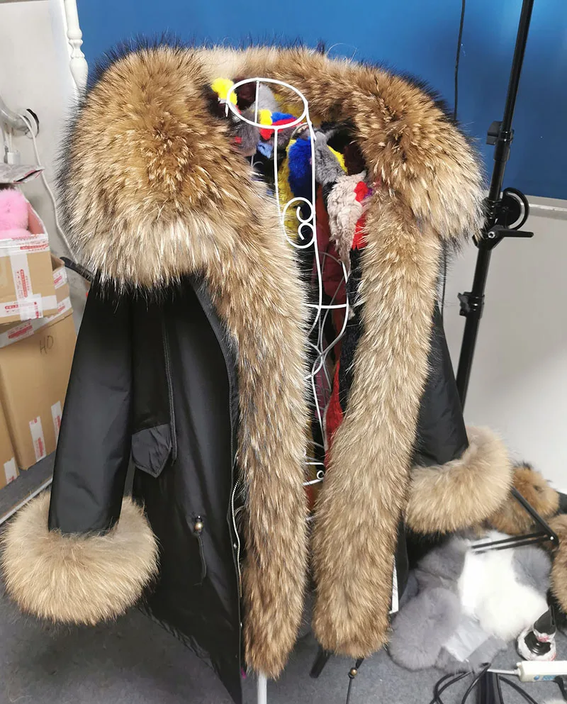 Vexaroa raccoon fur lining parka interior
