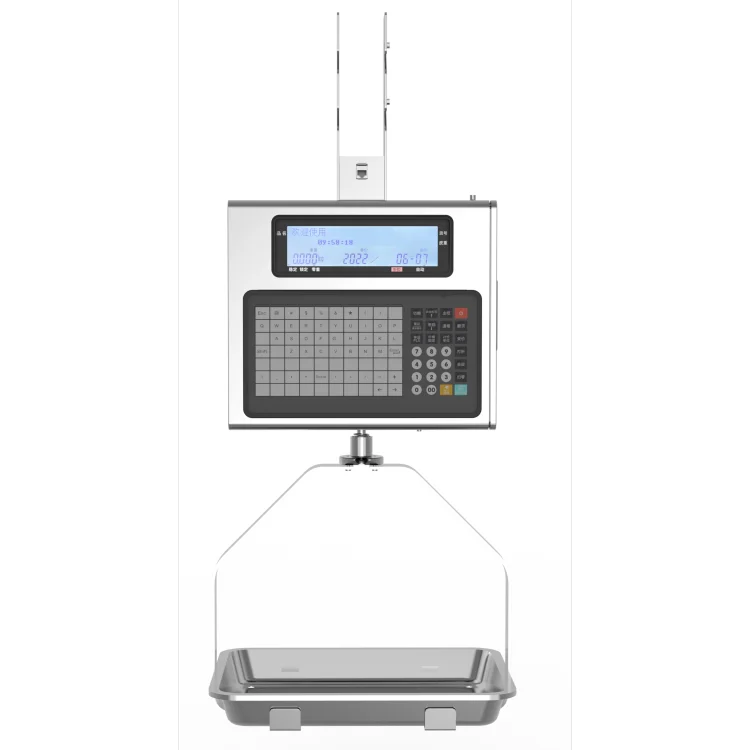 Digital Hanging Scale with Cast Aluminum Case, Handheld Mini Crane Scale with Plates for Farm Hunting Fishing Outdoor