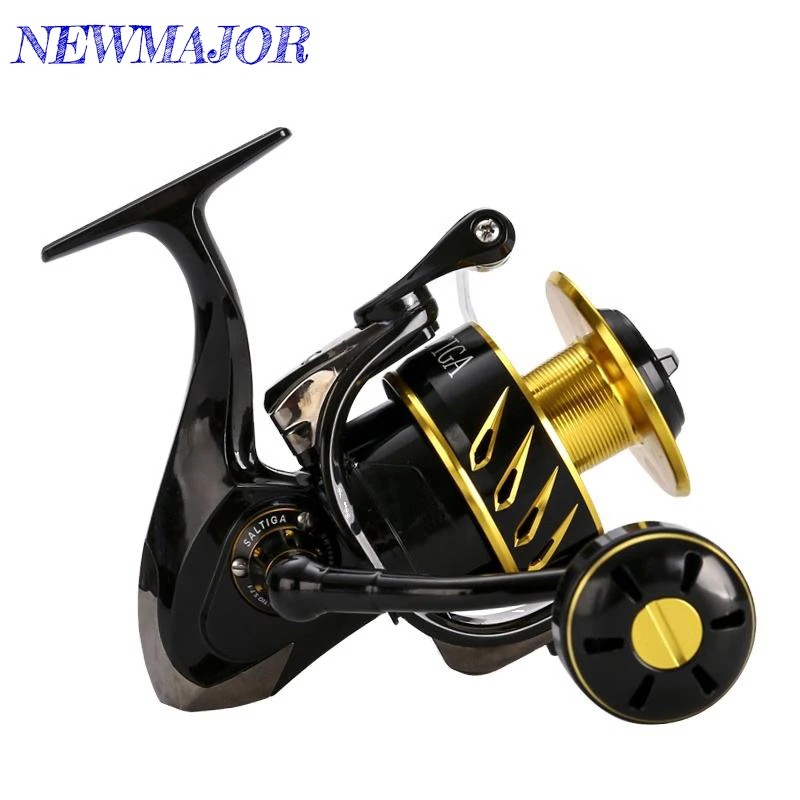 

Madmouse Saltiga SW4000XG SW6000HG SW10000HG Fishing Reel Right Hand Use 12BB Alloy With 35kgs Drag Power For Spinning Jigging