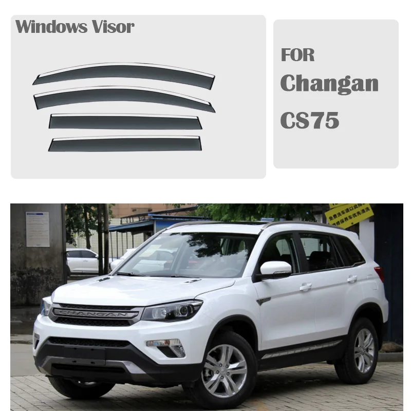 Рисунок 2 - Защитные козырьки для окон Changan CS75 2014-2022