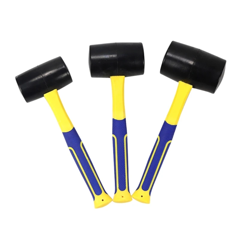 

Lightweight Rubber Hammer Installation Hammer Rubber Mallet Soft Handle for DIY Projects, Woodworking,Installation