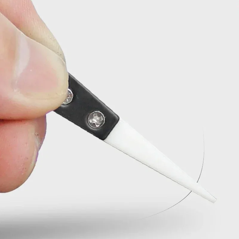 Ceramic Tweezers Anti-static High Temperature Resistant Corrosion Resistant Insulation Maintenance Clip Handmade DIY Tweezers tweezer tool esd anti static tweezers ceramic tweezers