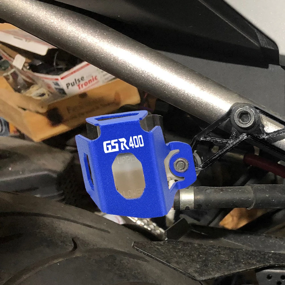 

Motorcycle For Suzuki GSR400 GSR 400 2008 2009 2010 2011 2012 CNC Rear Brake Fluid Reservoir Guard Cover Protector Oil Cup Guard