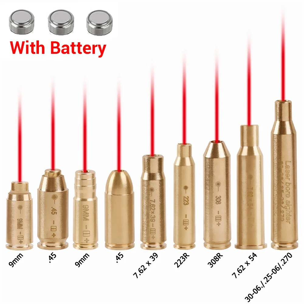 ドットレーザーボアサイト ライフル弾 .308 口径 ミリタリー