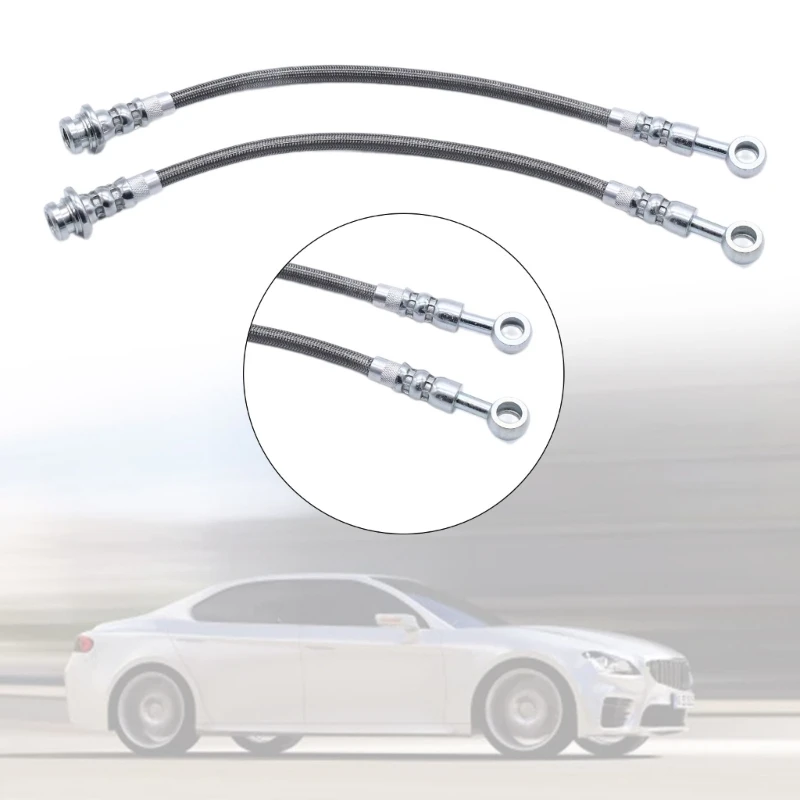 Upgraded Stainless Steel Braided Hoses Stable & Reliable Braking Lines ZPN-41941