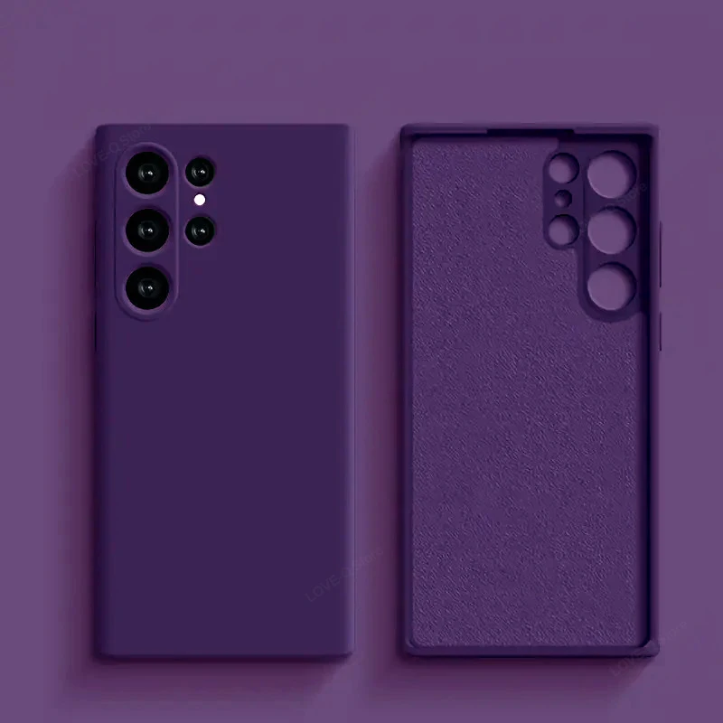 Luxury Liquid Silicone Soft TPU Phone Case - S25 Ultra Plus
