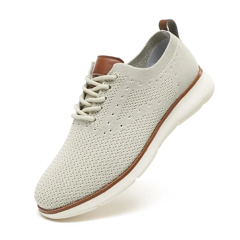 

Men's Oxfords Mesh Dress Sneakers 2024 Business Lightweight Fashion Walking Shoes