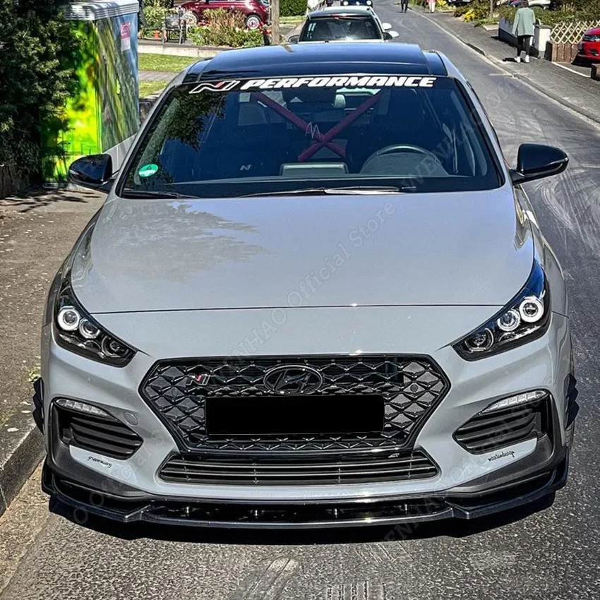 Spoilerschwert Hyundai I30N Neon Gelb Frontspoiler Folie Zubehör Tuning  D017