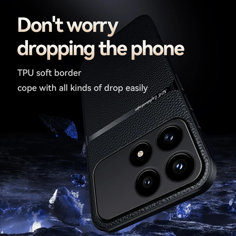 Shockproof Leather Magnetic Phone Case - Premium Protective Shell Cover