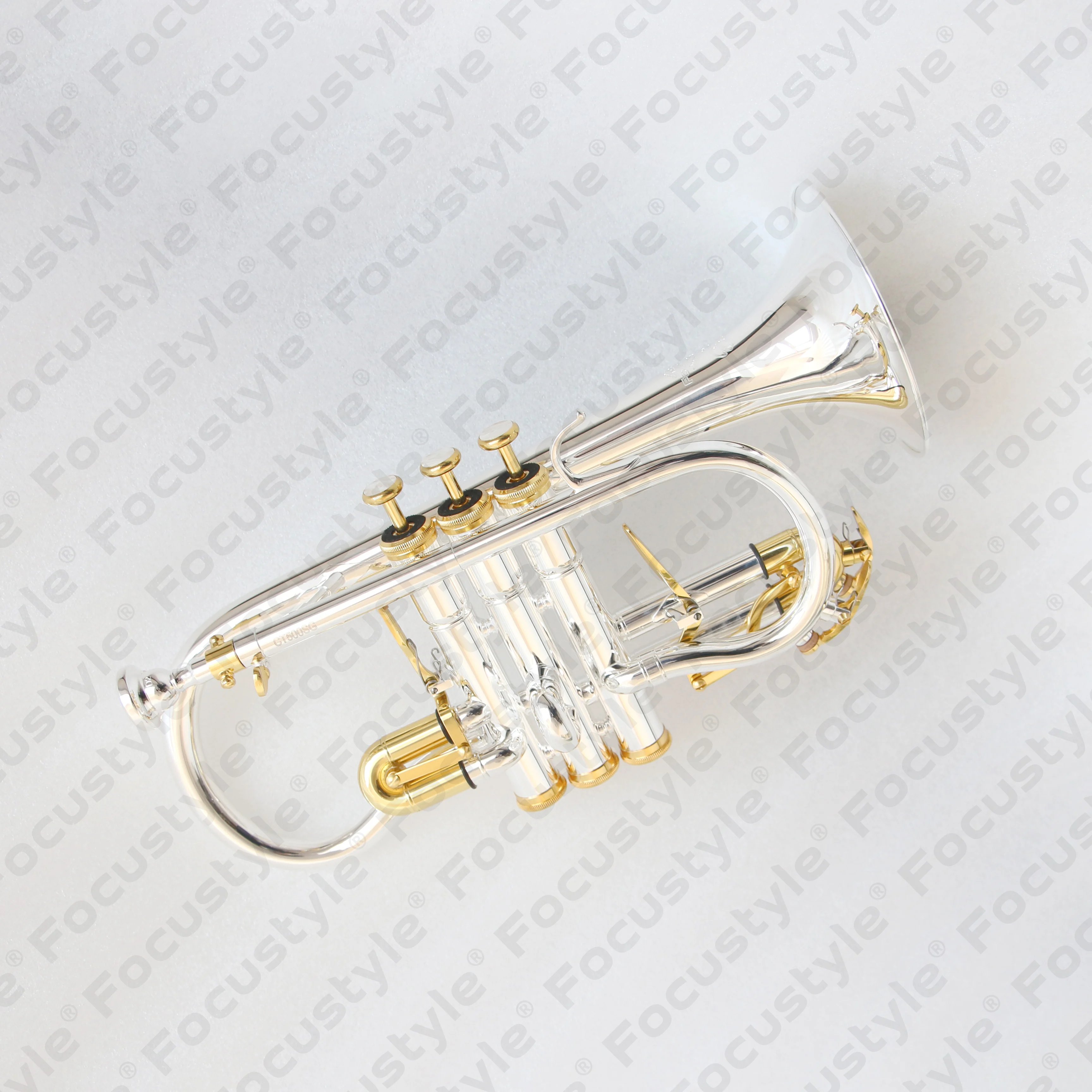 Top Grade Silver Plated Cornet Good Quality Cornet Eb Brass Silver