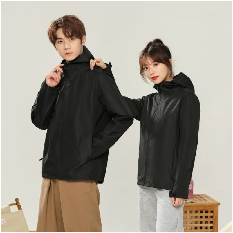 MYTEE Autumn New Men's Outdoor Hiking Waterproof Windproof Hooded Windbreaker Jacket Jacket Custom Logo Embroidery / Printin