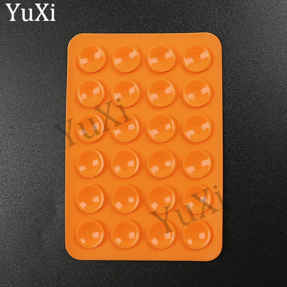 Suction Cup Silicone Phone Stand - Anti-Slip Rubber Pad Pack
