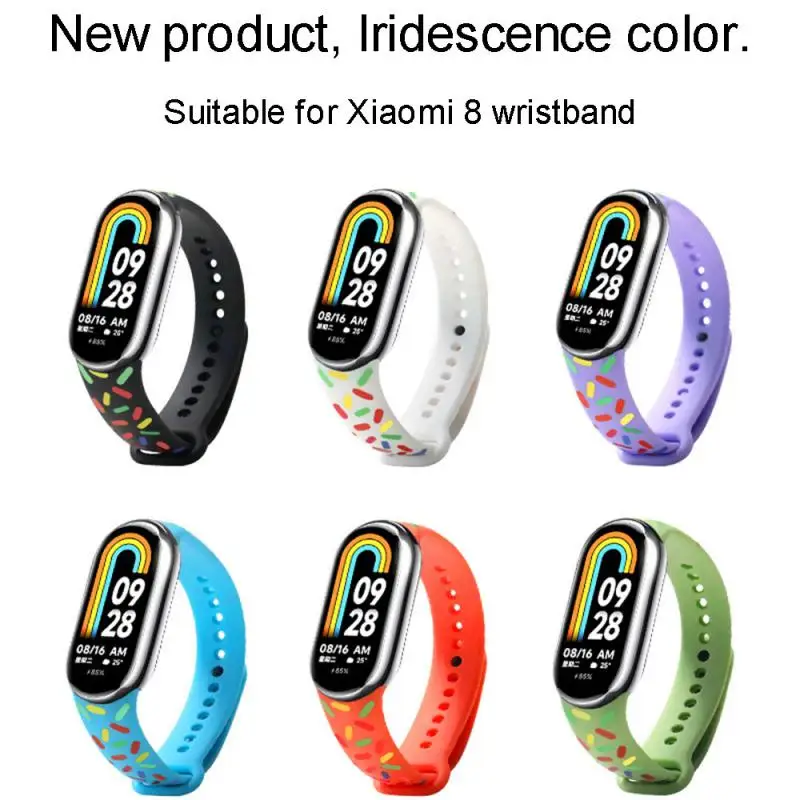 

Watchband For Xiaomi Mi Band 8 Smart Watch Breathable Comfortable Waterproof Sports Silicone Watch Strap Watch Accessories