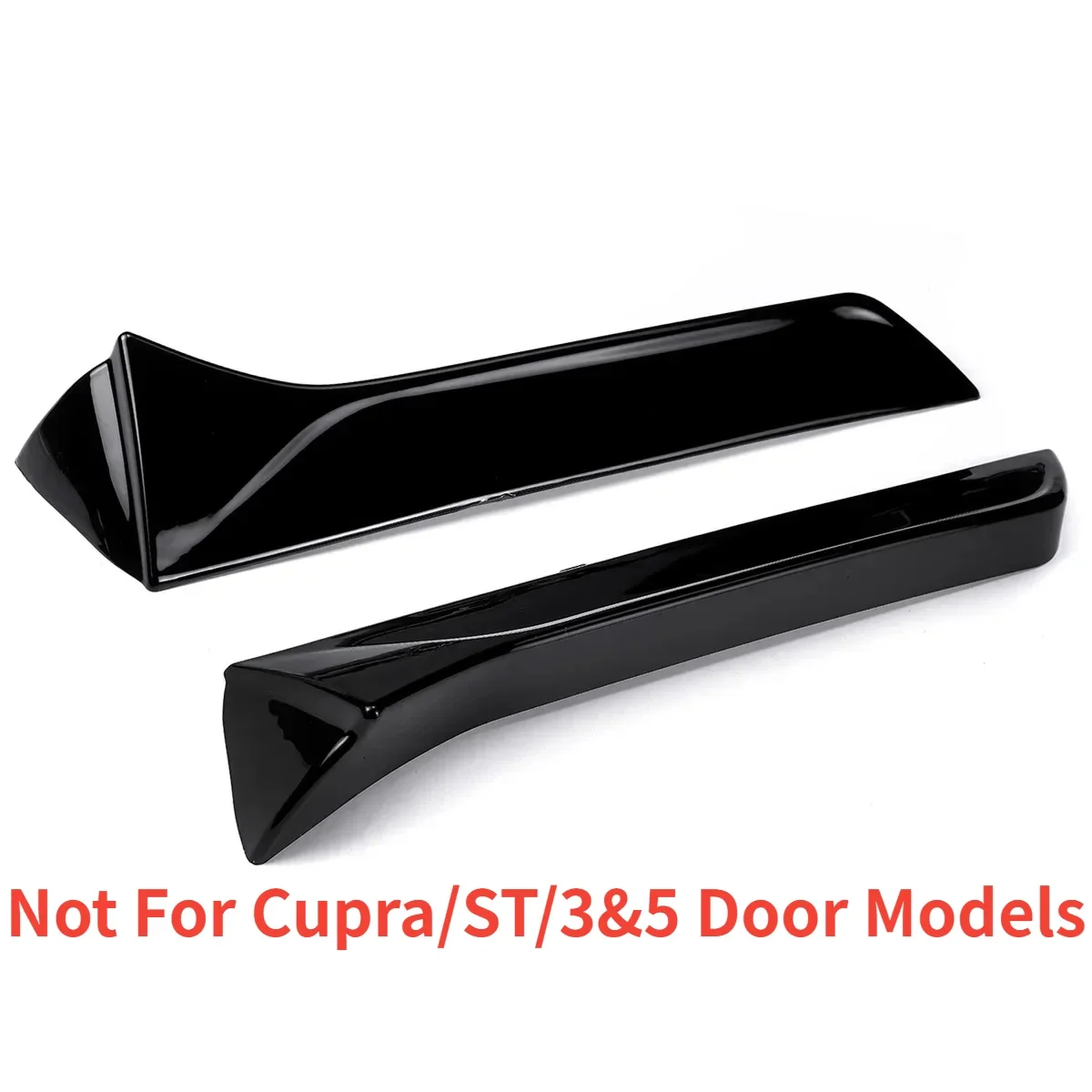 Finestra di automobile Trim Lip Spoiler Per Seat Leon 5F FR Mk3 MK3.5 5 Porte Posteriore Tetto Ala Bordo Laterale Coda Flap Tronco Posteriore Finestra Spoiler Labbro - Image 3