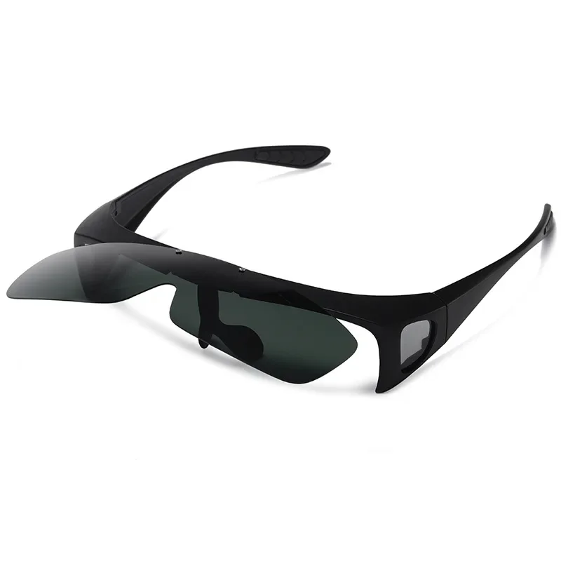 Eyewear glasses Square Photochromic Polarized Sunglasses Men Women Side Shield Flip Up Driving Sun Glasses Night Vision Goggles