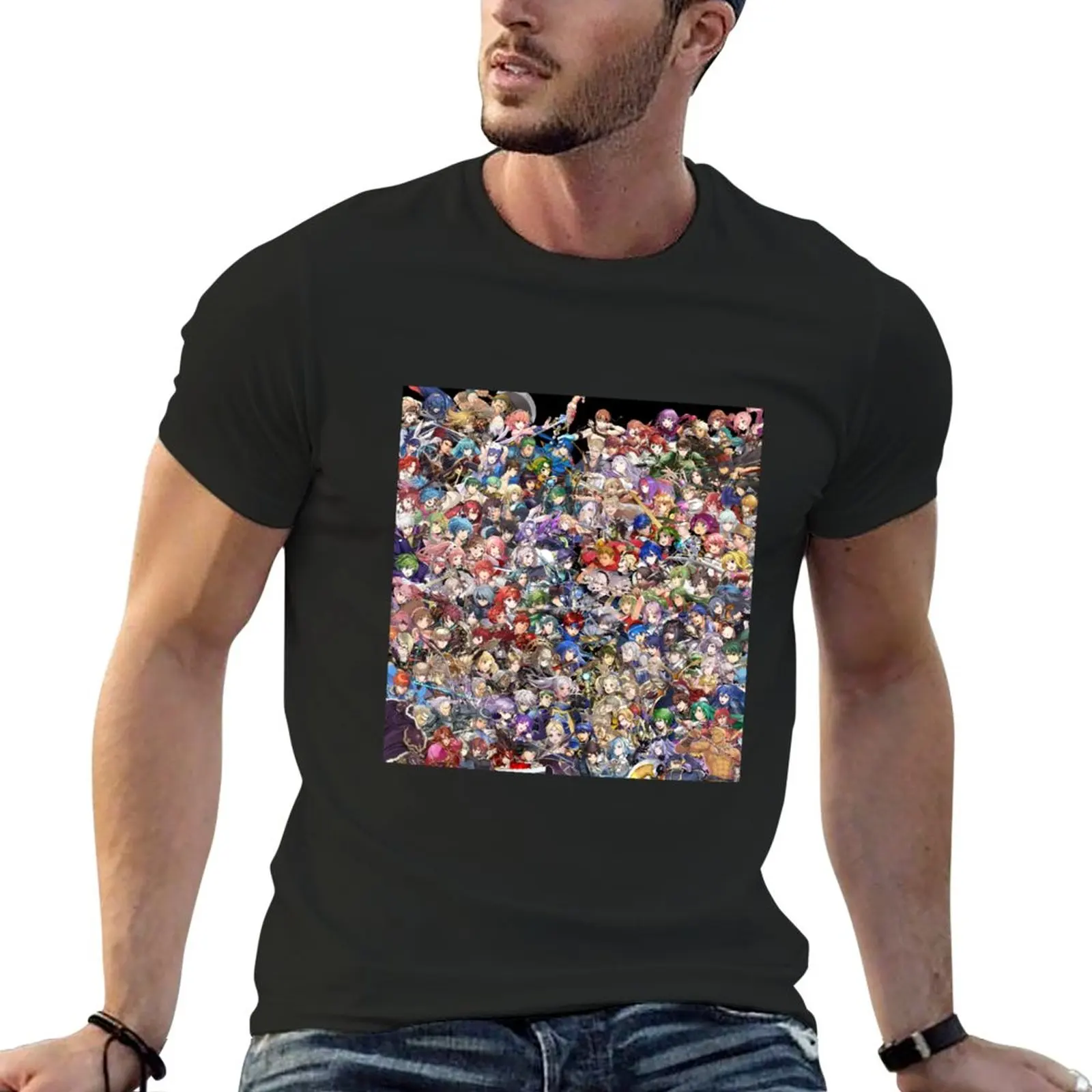 Aggiornato Fire Emblem Heroes Roster T-Shirt Summer Top Vestiti Ad Asciugatura Rapida Per Uomo