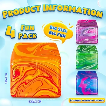 Nee doh Ice Cube Fidget Toys Squeeze Anti-stress Sensory Pinch 1