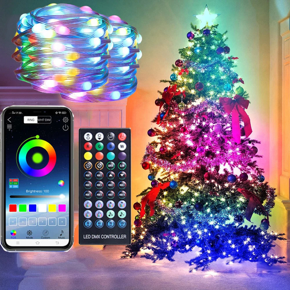 20M Smart LED String Lights APP Control Christmas tree Lights Fairy Garland  Lamp for Xmas Navidad Home Room Decoration Outdoor - AliExpress