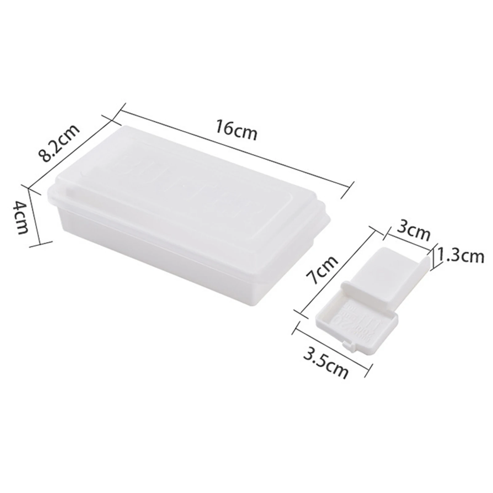 Butter Plastic Preservation Box Easy to Clean Butter Dish for Refrigerator Gift for Friends Family Members