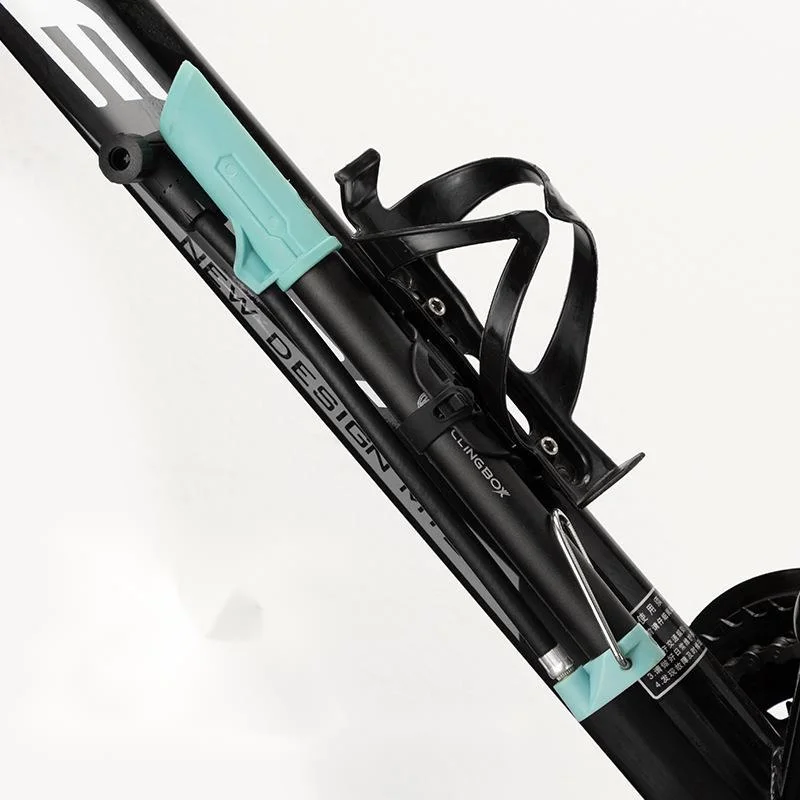 Pompa ad alta pressione portatile a pedale da pavimento, pompa universale per bicicletta con ugello americano-francese_voghion.com