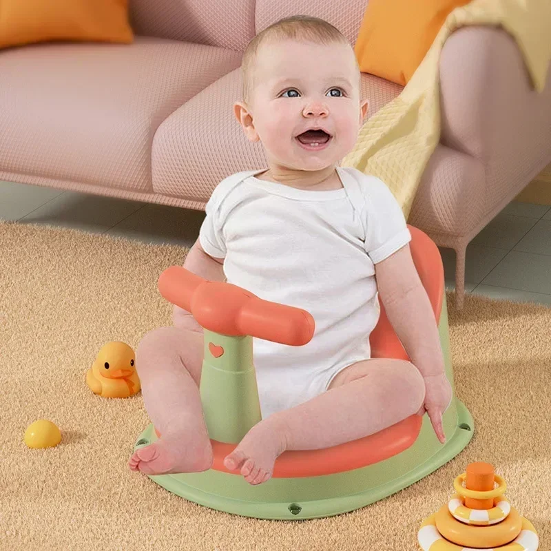 Baby Tub Seat Bathtub Pad Mat Chair Safety Anti Slip Newborn Infant Baby Care Children Cute Bathing Seat For 6-18 Months baby bath support pad,baby bath seat,baby bath tool