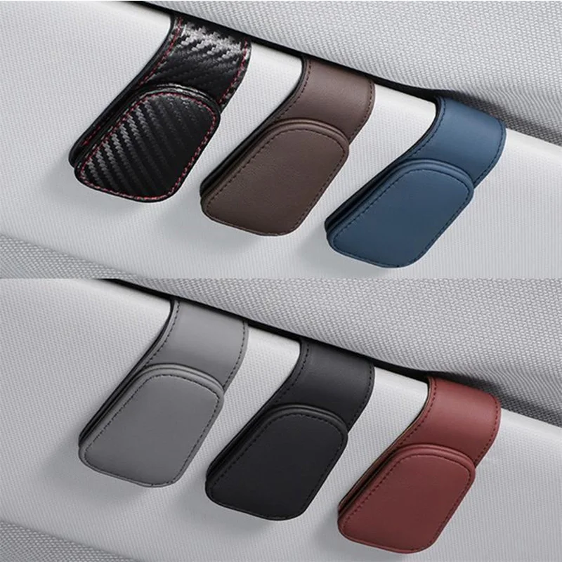 Car Eyeglass Holder Glasses Storage Clip Sun Visor Sunglasses Holder