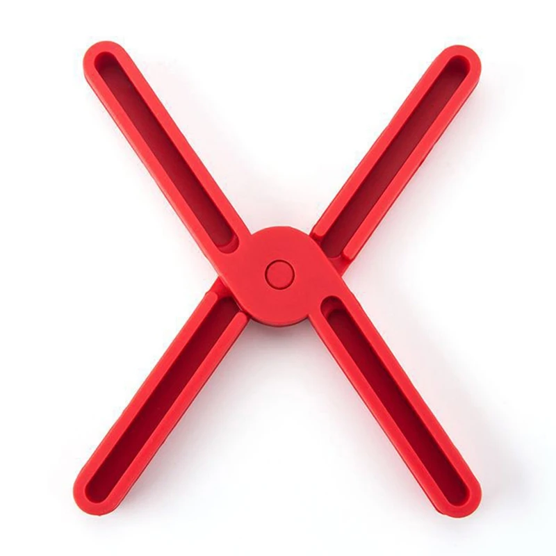 Foldable Dining Table Mat - Non-Slip, Heatproof Pot Holder, Dish Plate Coaster & Kitchen Tool, Portable Table Pad