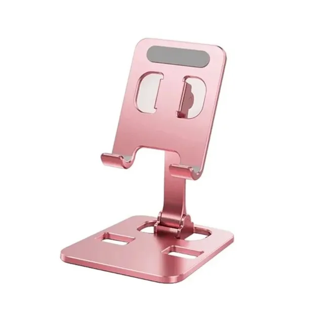 Universal Aluminum Alloy Foldable Desk Phone Holder Mount Stand For iPhone 12-16 Mobile Phone Holder Tablet Desktop Metal Holder 1