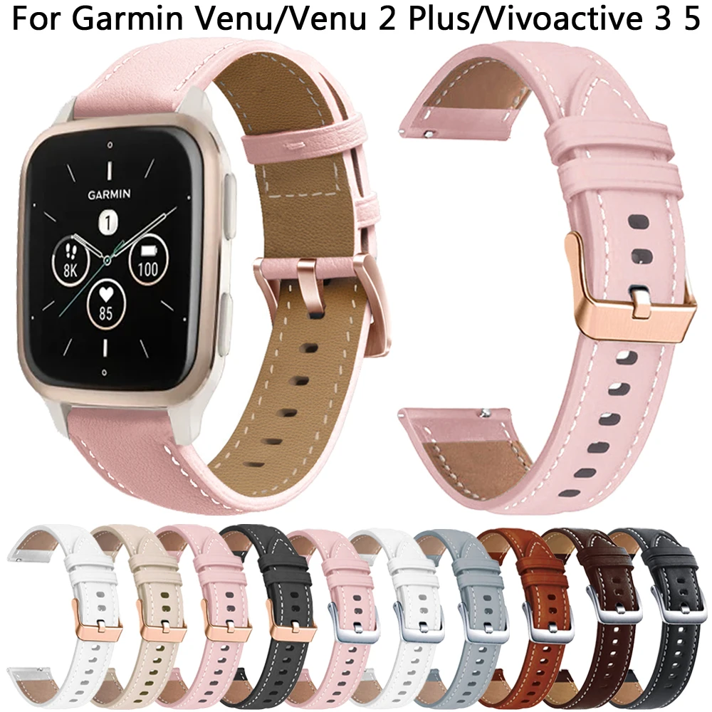 Premium 20mm Leather and Silicone Easy Fit Watch Strap Bracelet