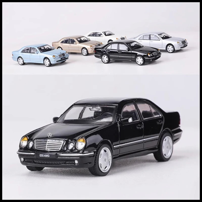 SHADOW Diecast 1:64 Scale E55 W210 Alloy Car Model Static Collection Decorated Holiday Gifts Toys