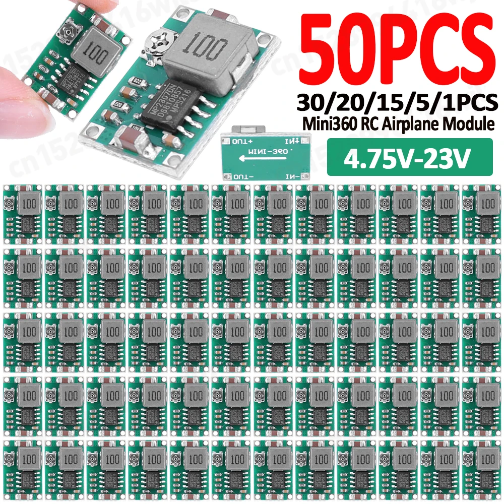 Mini Airplane Module 1-50PCS Mini360 RC Airplane Module Mini 360 DC Buck Converter 2A Step ...
