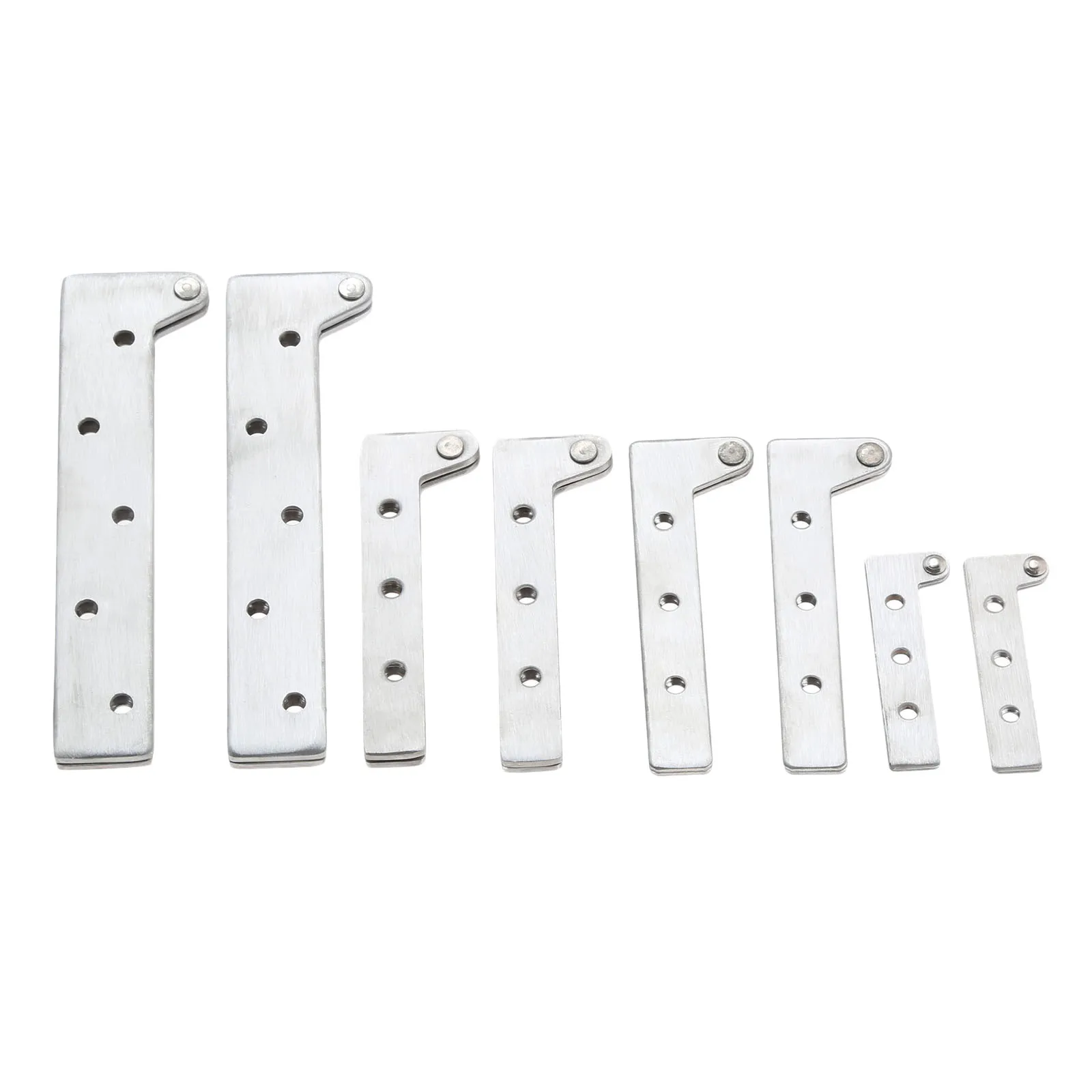 2pcs Pivot Hinges Offset Knife Hinges Inset Door Stainless Steel 360 Degree Rotating